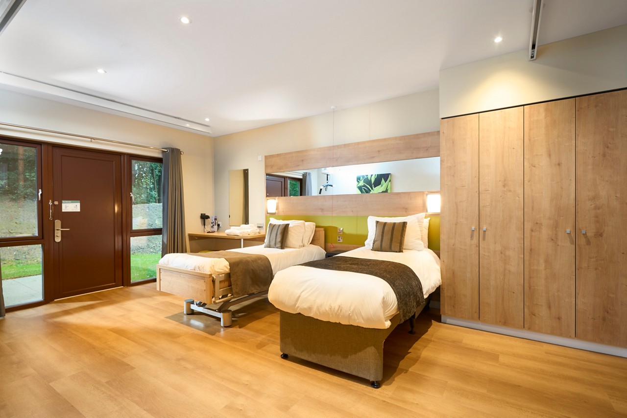Four Bedroom Enhanced Accessible Lodge. accessible bedroom