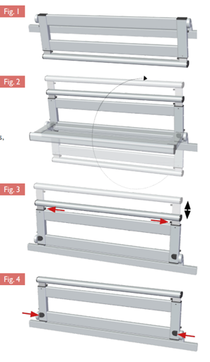 Side rails operation illustration.