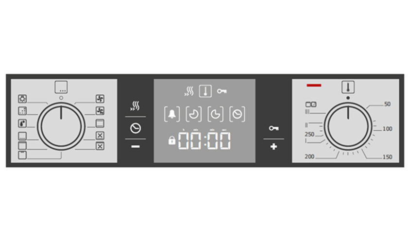 Treehouse oven control display.